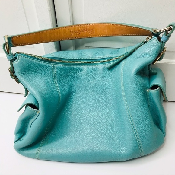 Price is firm DOONEY & BOURKE Turquoise Mini Pocket Sac Shoulder Handbag - Picture 9 of 9